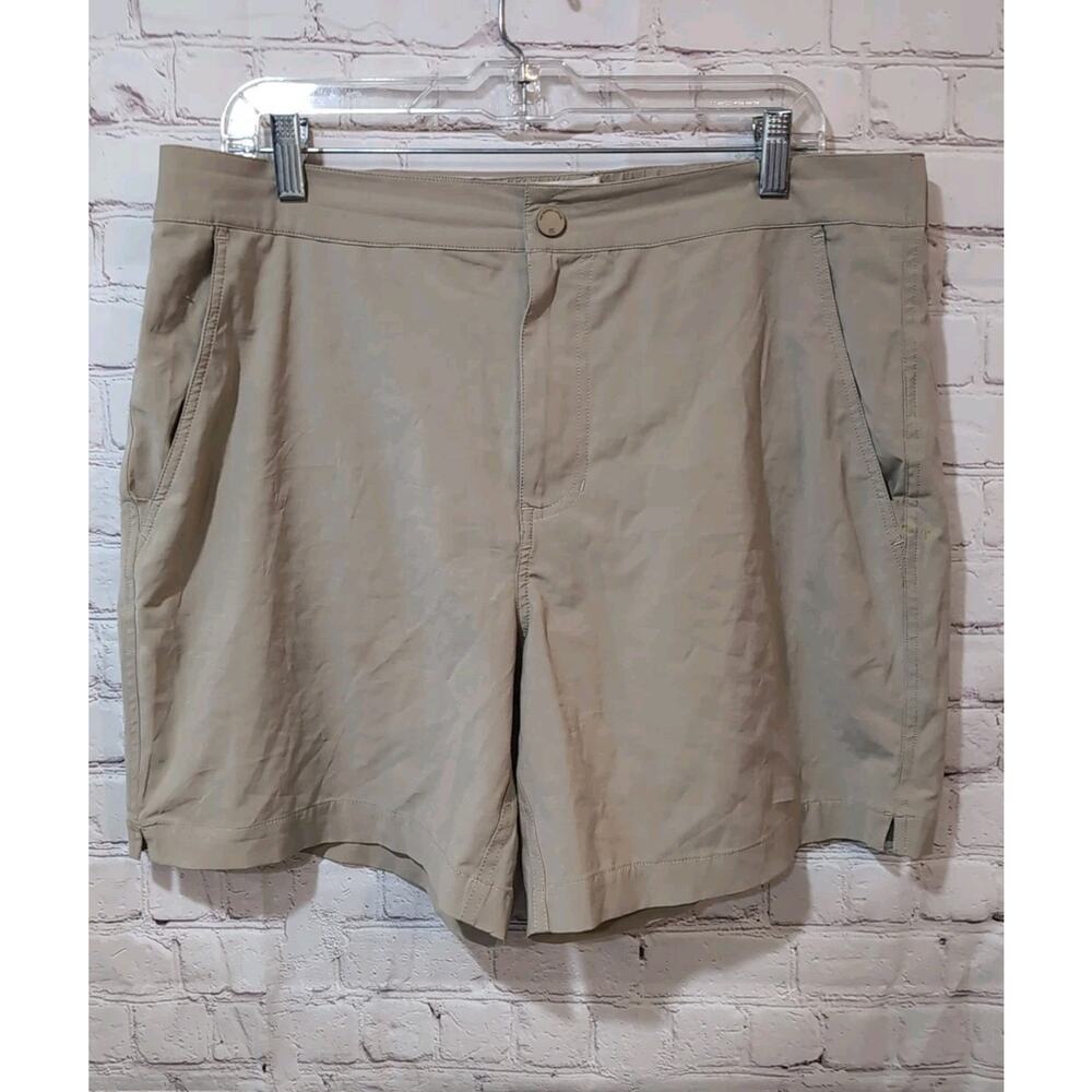The Normal Brand Men's XL Dockside Shorts Tan Smokestack Athletic Stretch